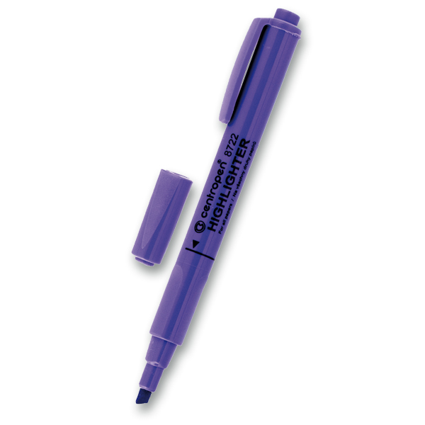 Zvýrazňovač Centropen Highlighter 8722 fialový